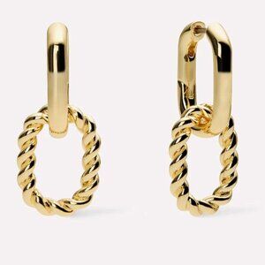 NEW Ana Luisa Ash Double Double Hoop Earrings
